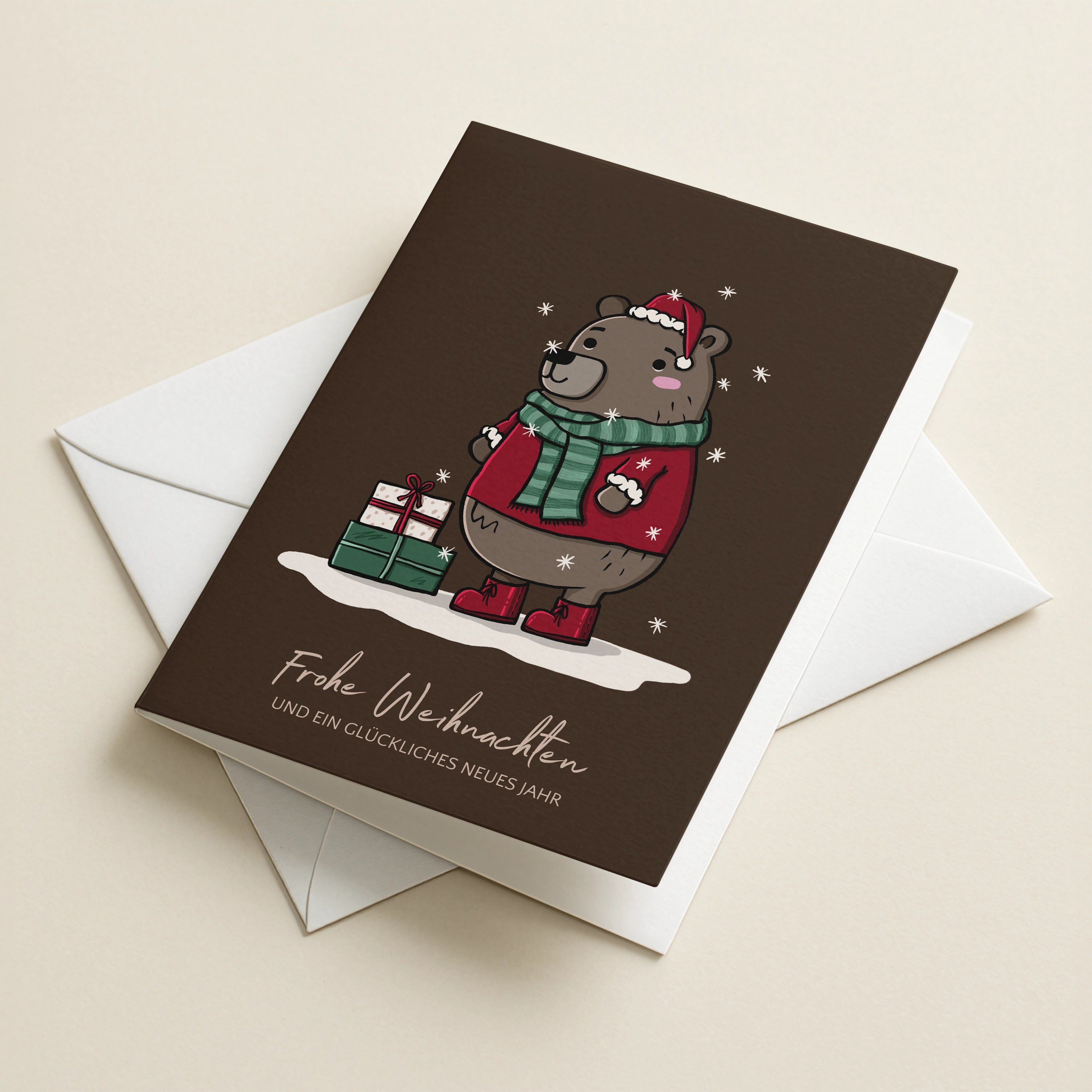 Weihnachtskarte Weihnachtsbär