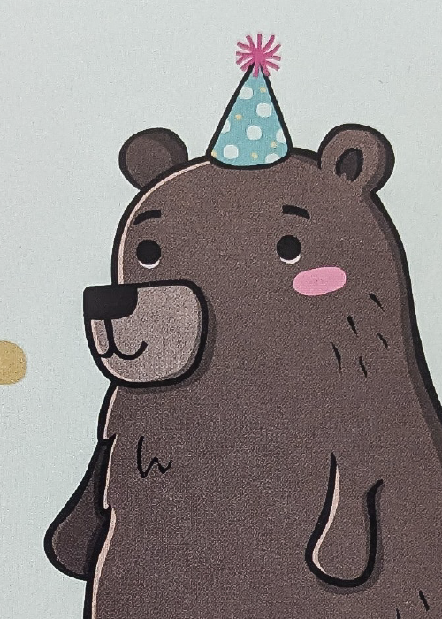 Postkarte Bär Printstorys Nahaufnahme Bär